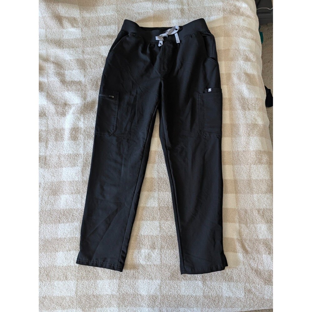 FIGS HW Yola  Scrub Pants Women’s L Black Technical Collection cargo 1000209